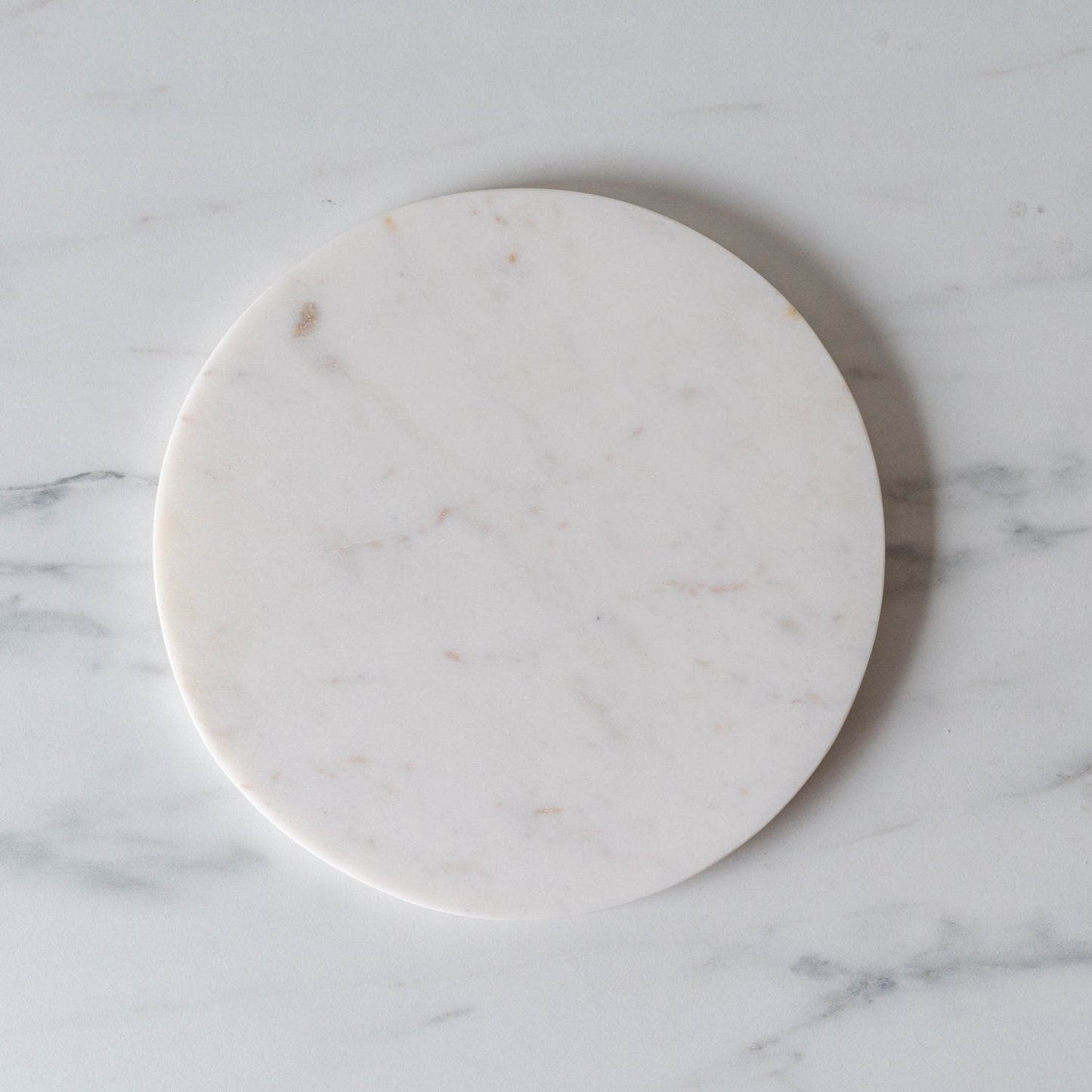 Plateau rond en marbre