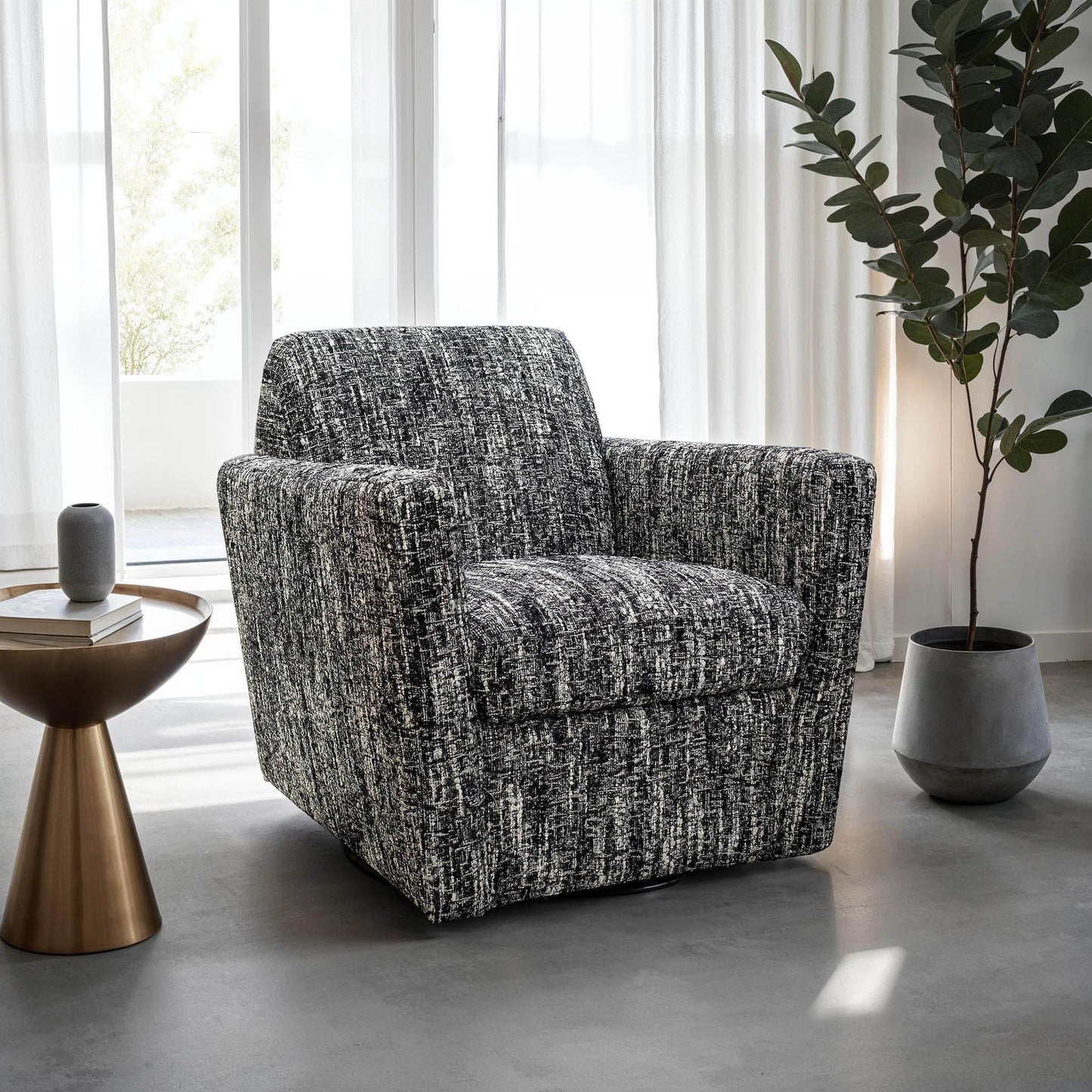 Fauteuil club pivotant Calder
