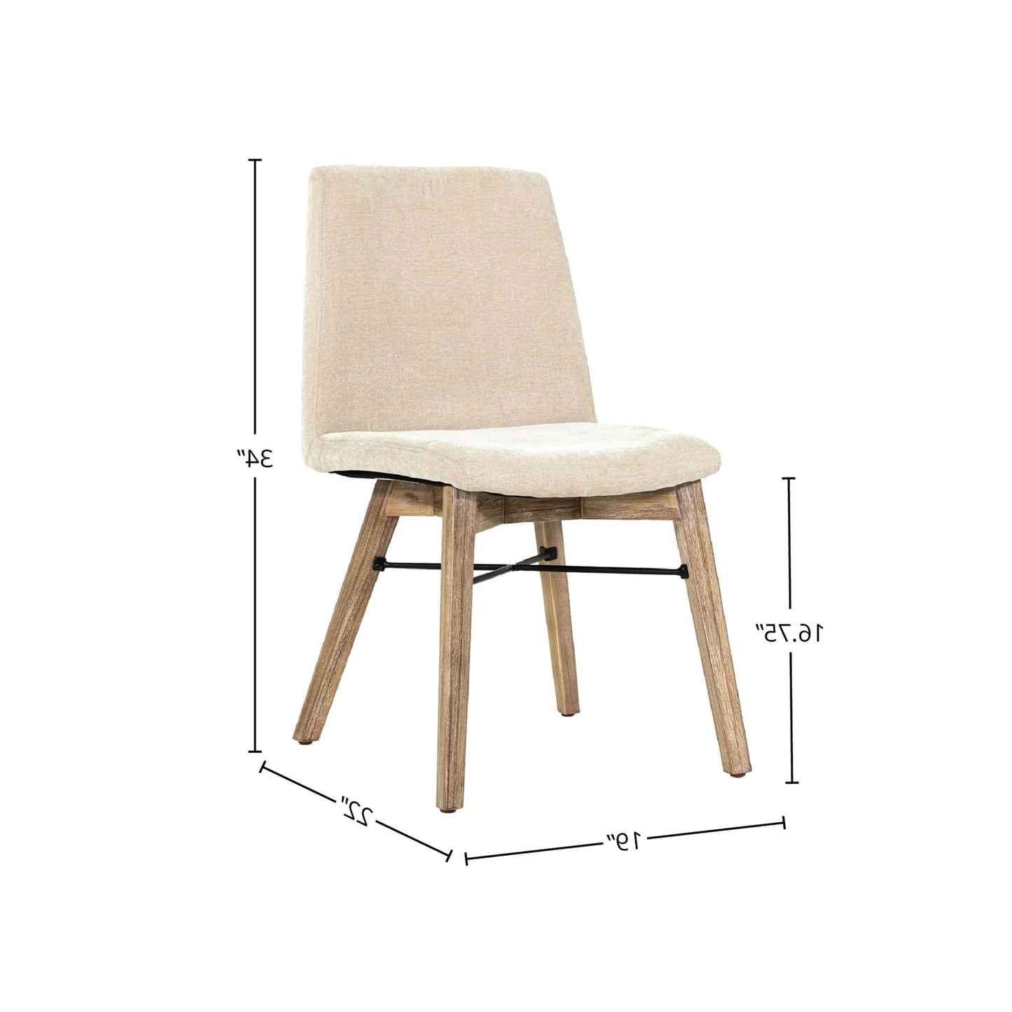 Chaise de salle à manger Giada - lot de 2