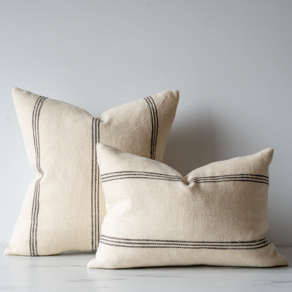 Housse de coussin Bhujodi crème