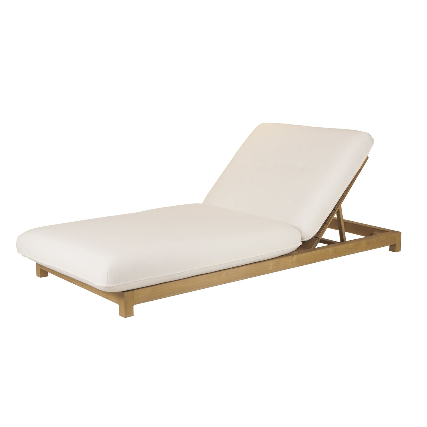Chaise longue d'extérieur réglable Eero marron