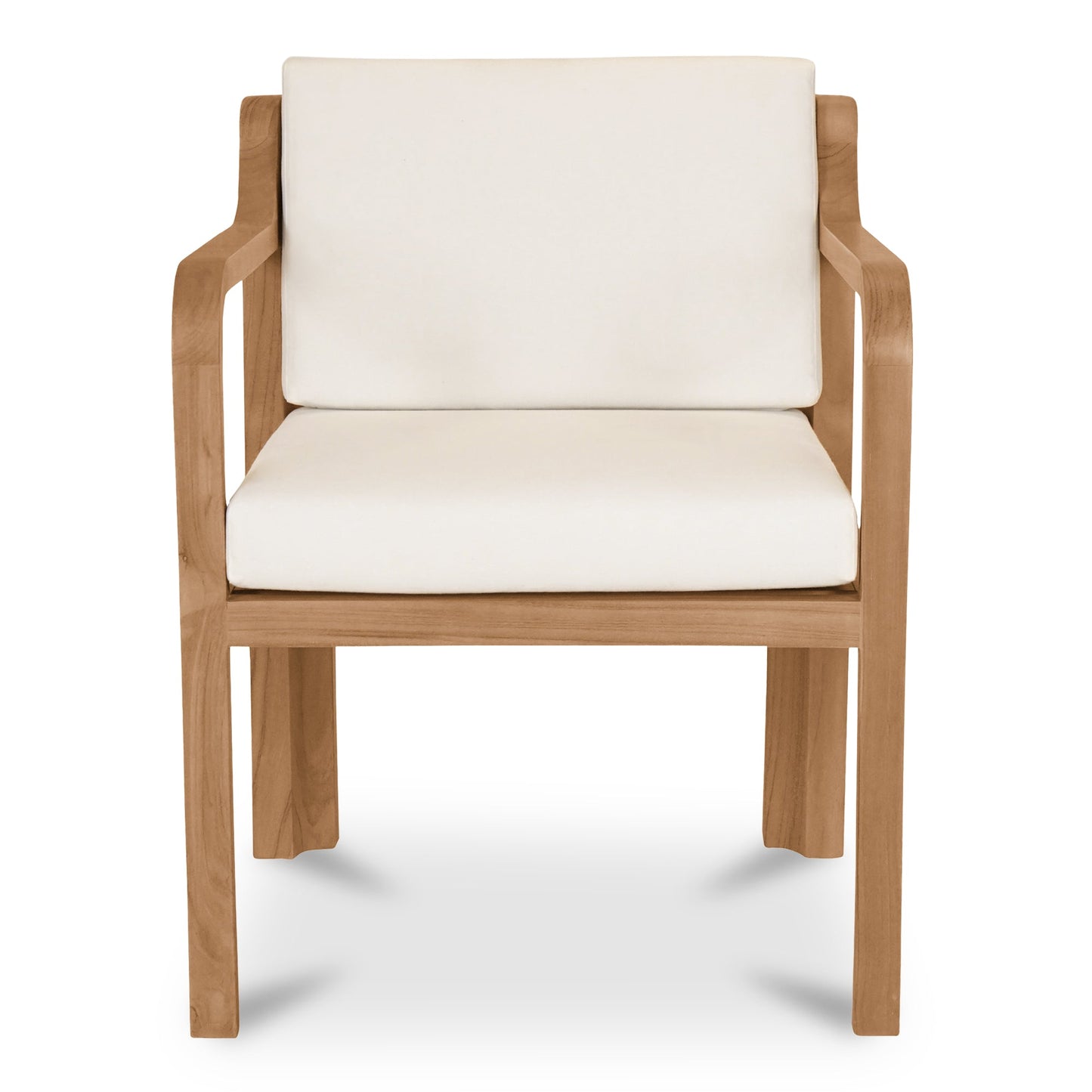 Chaise de salle à manger d'extérieur Nestor blanche
