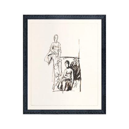 Impression encadrée « Réflexions féminines III »