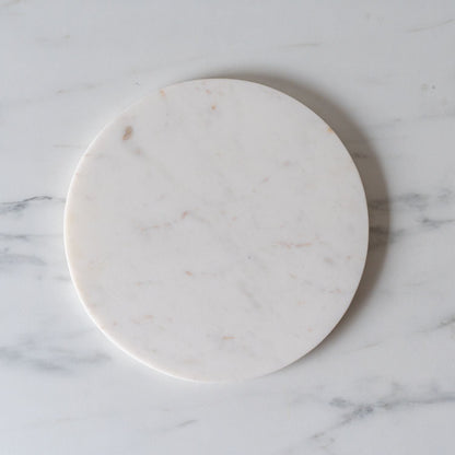 Plateau rond en marbre
