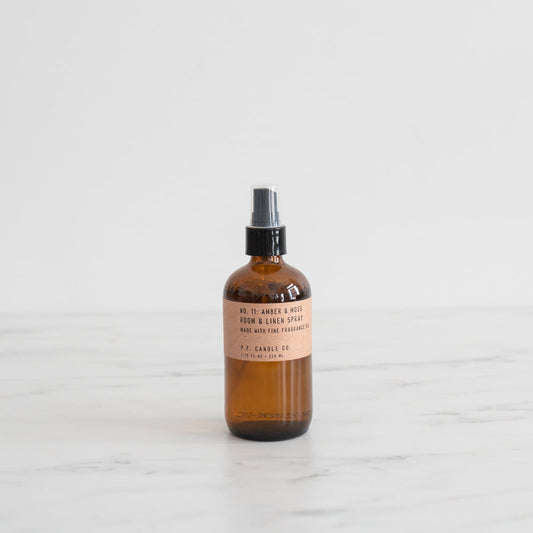 Spray d'ambiance et de linge Ambre et Mousse
