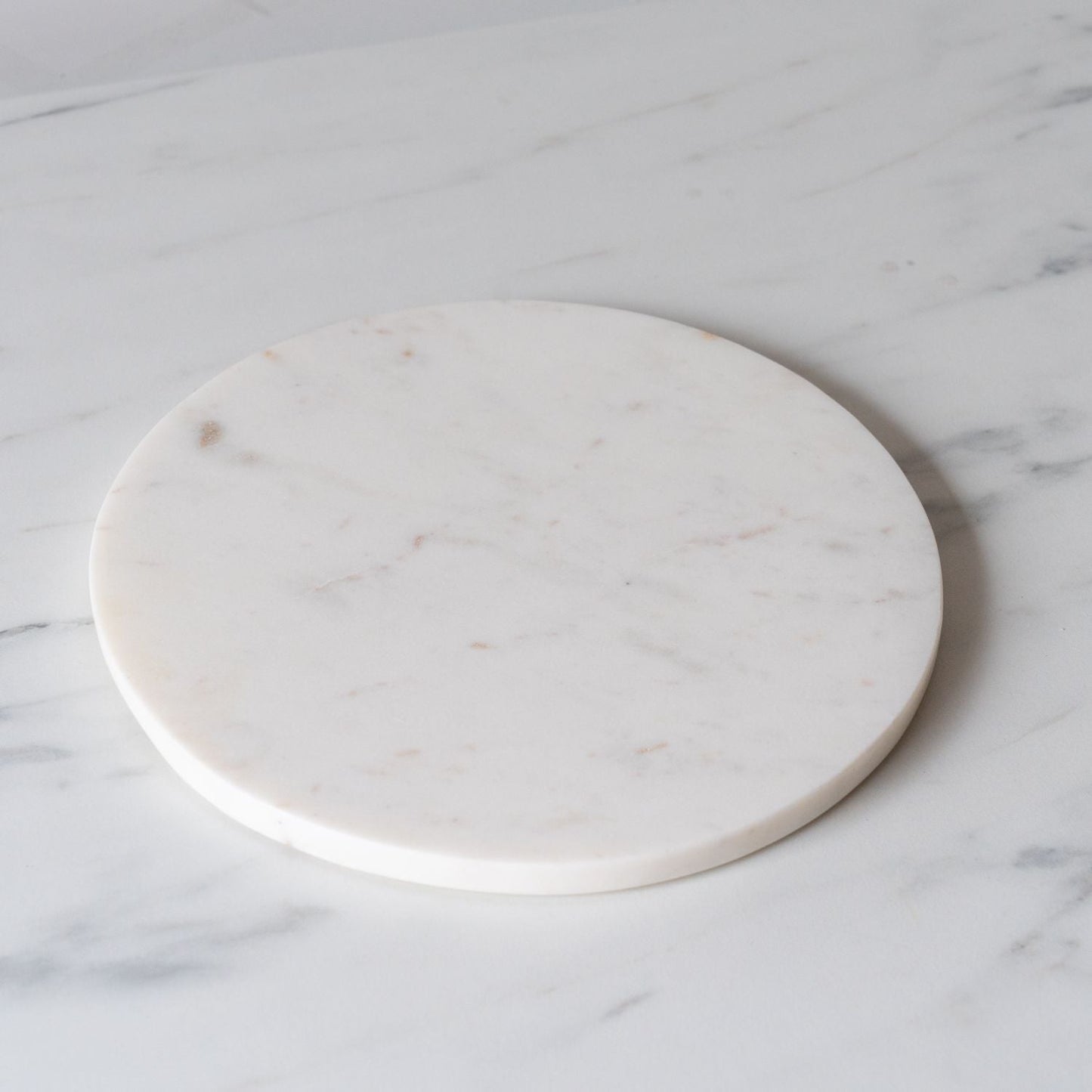 Plateau rond en marbre
