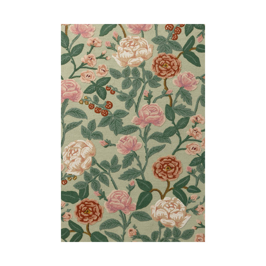 Tapis menthe Highgrove de Rifle Paper Co. x Loloi