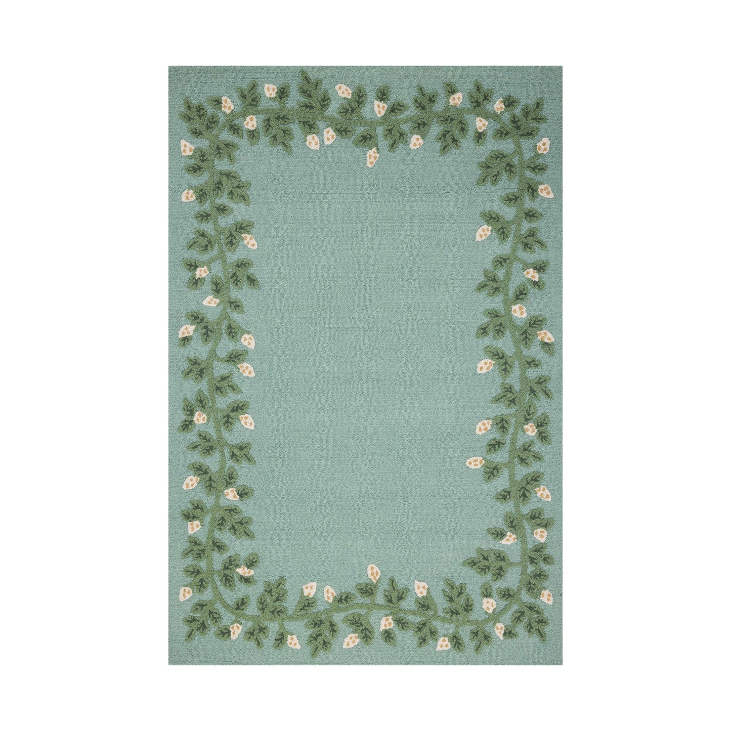 Tapis bleu Highgrove de Rifle Paper Co. x Loloi