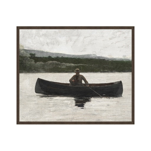 Impression encadrée « Le canoéiste »