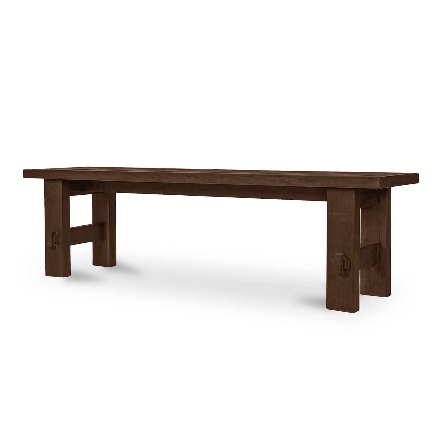 Banc de salle à manger d'extérieur Emilea marron
