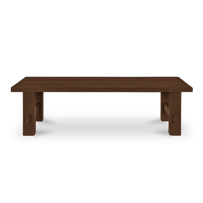 Banc de salle à manger d'extérieur Emilea marron