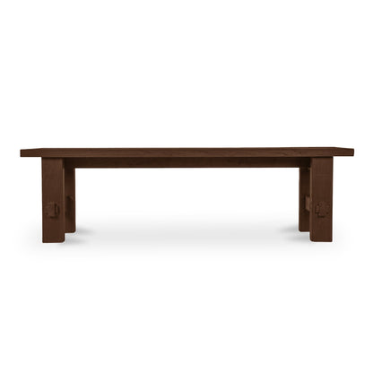 Banc de salle à manger d'extérieur Emilea marron