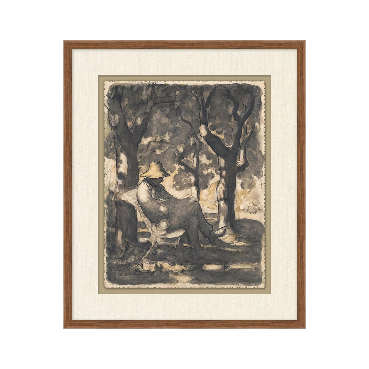 Impression encadrée « Le Jardin du lecteur »
