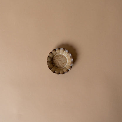 Plat en grès à coquilles Saint-Jacques