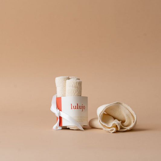Ensemble de débarbouillettes en coton biologique