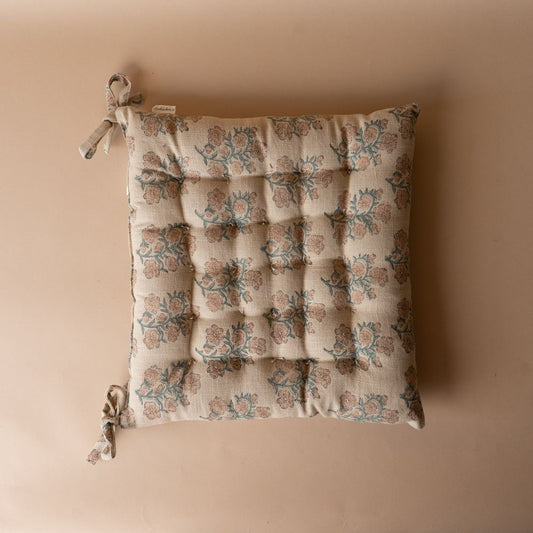 Coussin de chaise à imprimé floral